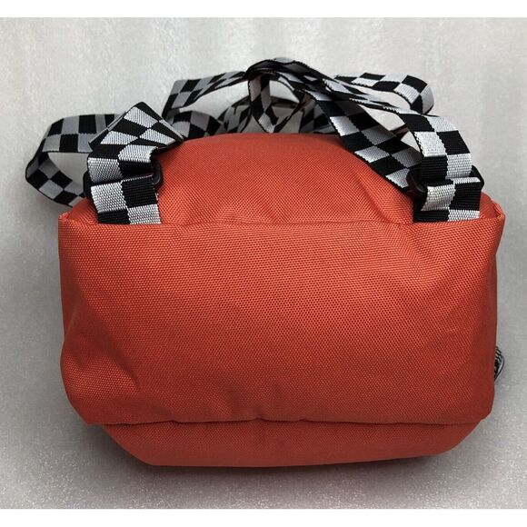 Vans Got This Mini Backpack Orange Black/White Checkered Strap & Keychain UNISEX - Picture 8 of 16